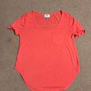 Coral smooth blouse t shirt
